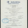 LUNCH [held by] SOUTHERN RAILWAY [at] NEW YORK AND FLORIDA EXPRESS (RR;)