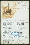 BREAKFAST [held by] NORDDEUTSCHER LLOYD BREMEN [at] "DAMPFER ""WILHELM DER GROSSE""" (SS;)