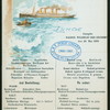 LUNCH [held by] NORDDEUTSCHER LLOYD BREMEN LINE [at] "DAMPFER ""WILHELM DER GROSSE""" (SS;)
