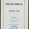 DINNER [held by] PACIFIC MAIL STEAMSHIP COMPANY [at] "STEAMSHIP ""CITY OF PARA""" (SS;)