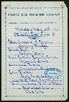 BREAKFAST [held by] PACIFIC MAIL STEAMSHIP COMPANY [at] "STEAMSHIP ""CITY OF RIO DE JANEIRO""" (SS;)