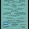 MENU DU DEJEUNER [held by] BALTIMORE HOTEL [at]  (HOTEL;)