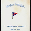 54TH ANNUAL REGATTA [held by] NEW YORK YACHT CLUB [at] "STEAMER ""CEPHEUS""" (SS;)