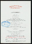 LUNCHEON [held by] CANADIAN PACIFIC RAILWAY [at] DINING CAR SERVICE (RR;)