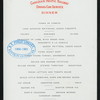 DINNER [held by] CANADIAN PACIFIC RAILWAY [at] DINING CAR SERVICE (RR;)