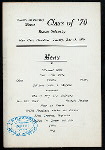 THIRTIETH ANNUAL DINNER CLASS OF '70 [held by] BROWN UNIVERSITY [at] "HOPE CLUB, PROVIDENCE, RI" (OTHER (PRIVATE CLUB?))