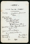 BREAKFAST [held by] U.S.A.(ARMY) TRANSPORT WARREN [at] EN ROUTE ABOARD ABOVE (SS;)