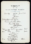 LUNCH [held by] U.S.A.(ARMY) TRANSPORT WARREN [at] EN ROUTE ABOARD ABOVE (SS;)