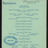 LUNCHEON [held by] PLANTERS HOTEL [at] "ST. LOUIS, [MO] MENU SAYS U.S.A." (HOTEL;)