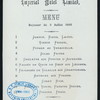 DEJEUNER [held by] IMPERIAL HOTEL LIMITED [at] "[TOKYO, JAPAN]" (HOTEL;)