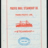 DINNER [held by] PACIFIC MAIL STEAMSHIP COMPANY [at] SS: RIO DE JANEIRO (SS;)