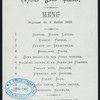LUNCHEON [held by] IMPERIAL HOTEL LIMITED [at] "TOKYO, JAPAN" (FOR;)