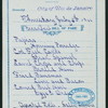 BREAKFAST [held by] PACIFIC MAIL STEAMSHIP COMPANY [at] SS CITY OF RIO DE JANEIRO (SS;)