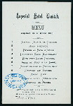 LUNCH [held by] IMPERIAL HOTEL LIMITED [at] "[TOKYO,JAPAN]?" (FOREIGN;HOTEL;)