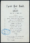 DINNER [held by] IMPERIAL HOTEL LIMITED [at] "[TOKYO,JAPAN]?" (FOREIGN;HOTEL;)