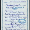BREAKFAST [held by] PACIFIC MAIL STEAMSHIP COMPANY [at] SS CITY OF RIO DE JANEIRO (SS;)