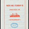 DINNER [held by] PACIFIC MAIL STEAMSHIP COMPANY [at] SS CITY OF RIO DE JANEIRO (SS;)