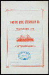DINNER [held by] PACIFIC MAIL STEAMSHIP COMPANY [at] SS CITY OF RIO DE JANEIRO (SS;)
