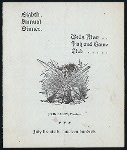 EIGHTH ANNUAL DINNER [held by] WELLS RIVER FISH AND GAME CLUB [at] "HALE'S TAVERN,WELLS RIVER,VT" (TAVERN;)