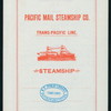 DINNER [held by] PACIFIC MAIL STEAMSHIP COMPANY [at] SS CITY OF RIO DE JANEIRO (SS;)