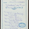 BREAKFAST [held by] PACIFIC MAIL STEAMSHIP COMPANY [at] SS CITY OF RIO DE JANEIRO (SS;)