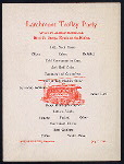 LARCHMONT TROLLEY PARTY LUNCH [held by] ALFRED MARSHAL [at] "HOTEL ST.GEORGE, NYACK-ON-HUDSON,[NY]" (HOTEL;)