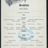 BREAKFAST [held by] ? [at] NIAGARA TO THE SEA (SS?;)