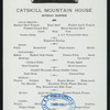 SUNDAY SUPPER [held by] CATSKILL MOUNTAIN HOUSE [at] [NEW YORK] (HOTEL;)