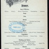 DINNER [held by] ? [at] NIAGARA TO THE SEA (SS?;)