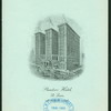 DINNER [held by] PLANTERS HOTEL [at] "ST. LOUIS, [MO];" (HOTEL;)