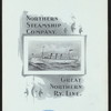 DINNER [held by] NORTHERN STEAMSHIP COMPANY/GREAT NORTHERN RY LINE. [at] ON BOARD SS NORTH LAND (SS;)