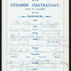 DINNER [held by] STEAMER CHATEAUGAY [at] "ABOARD SS CHATEAUGAY, [LAKE CHAMPLAIN, {NY}];" (SS;)