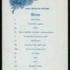 189TH REGULAR DINNER [held by] XIII CLUB [at] "CENTRAL RESTAURANT, 143 LIBERTY STREET, [NEW YORK, NY];" (REST;)