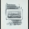 BREAKFAST [held by] NORTHERN STEAMSHIP COMPANY/GREAT NORTHERN RY LINE. [at] ON BOARD SS NORTH WEST (SS;)