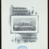 A LA CARTE [held by] NORTHERN STEAMSHIP COMPANY/GREAT NORTHERN RY LINE. [at] ON BOARD SS NORTH WEST (SS;)