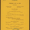 DINNER [held by] VELVET HOTEL [at] "OLD ORCHARD BEACH, ME" (HOTEL;)