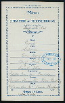 DINNER [held by] STEAMER TICONDEROGA [at] "[LAKE GEORGE, NY]" (SS;)