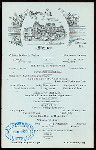 DINNER [held by] CONGRESS HALL [at] "SARATOGA SPRINGS, NY" (HOTEL;)