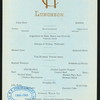 LUNCHEON [held by] CONGRESS HALL [at] "SARATOGA SPRINGS, NY" (HOTEL;)