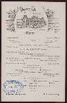 DINNER [held by] CONGRESS HALL [at] "SARATOGA SPRINGS, NY" (HOTEL;)