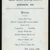 DINNER [held by] WEST COAST DINING SALOON [at]  (REST (?);)
