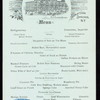 DINNER [held by] CONGRESS HALL [at] "SARATOGA SPRINGS, NY" (HOTEL;)