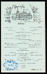 DINNER [held by] CONGRESS HALL [at] "SARATOGA SPRINGS, NY" (HOTEL;)