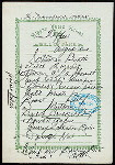 TIFFIN [held by] NIPPON YUSEN KAISHA [at] EN ROUTE ABOARD SS. KAMAKURA MARU (SS.)