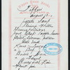 TIFFIN [held by] NIPPON YUSEN KAISHA [at] EN ROUTE ABOARD SS. KAMAKURA MARU (SS.)
