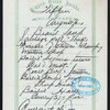 TIFFIN [held by] NIPPON YUSEN KAISHA [at] EN ROUTE ABOARD SS. KAMAKURA MARU (SS.)