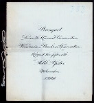 SEVENTH ANNUAL CONVENTION BANQUET [held by] WISCONSIN BANKERS ASSOCIATION [at] "HOTEL PFISTER, MILWAUKEE, WI" (HOTEL;)