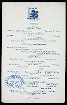 DINNER [held by] LONG BEACH HOTEL [at] "LONG BEACH, LI, [NY];" (HOTEL;)