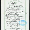 TIFFIN [held by] NIPPON YUSEN KAISHA [at] ABOARD SS KAMAKURA MARU (SS;)