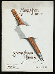 ANNUAL BANQUET [held by] NATIONAL SHORTHAND REPORTERS [at] "HOTEL VICTORY, PUT-IN-BAY, OH;" (HOTEL;)